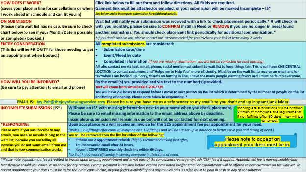 Waitlist policy final 2025